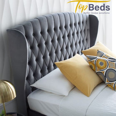 Sleigh Upholstered Bed Frame