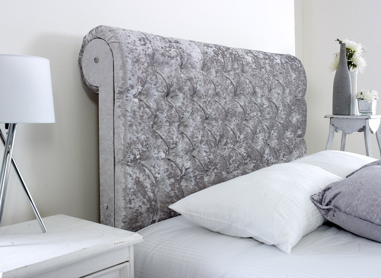 Sleigh Upholstered Bed frame