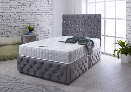 Elena Upholstered Divan Bed Set