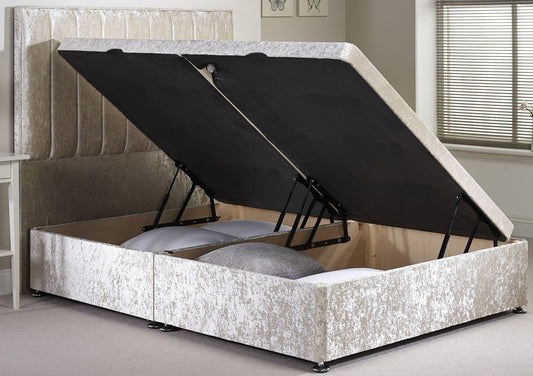Abran Wood Ottoman Storage Bed