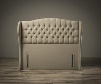 Winged Chesterfield Floor Standing Headboard